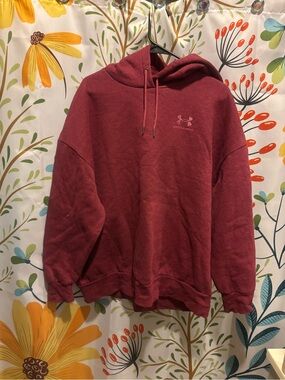 Under Armour Maroon Pullover Hoodie with Logo